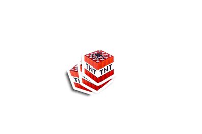 Minecraft TNT Glossy Stickers 2-Pack