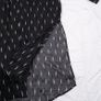 Sofie Schnoor Black Sheer Lightning Bolt Pattern Long Sleeve Midi Shirt Dress Size M Image 6