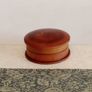 Rear Antique Watchmaker's Oil Well Pot. Turned Wood with Agate Stone Image 7