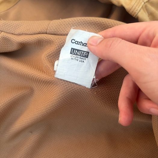 Old Carhartt workwear jacket mens Large