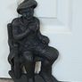 Vintage Pair of Cast Iron Metal Door Stoppers Image 2