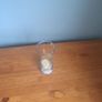 Glass Vase with white pebbles Image 2