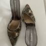 Baldinini Italian Luxury Embellished Mesh Mules, Pointed Toe, UK 6.5 Image 2