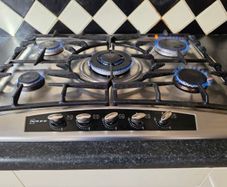 NEFF 5 burner stainless steel built-in gas hob 80cm