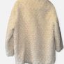 Zara Faux Fur Shearling Coat Ecru/Beige Size L Image 7