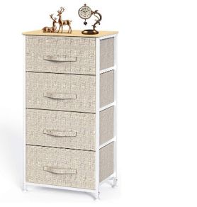 horizontal Chest of 4 Drawers Bedroom, Living Room, Nursery Room, Hallway