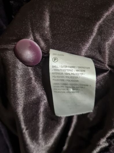 Dennis Basso faux fur purple coat