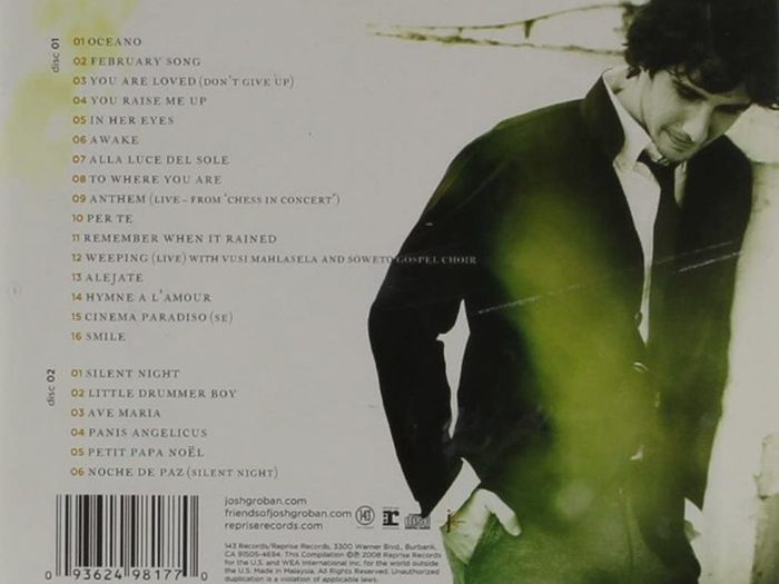 Josh Groban. A Collection. 2 x CD. Free Postage!