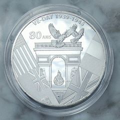 France 10 Euro Silver (.333) Uncirculated Coin 2025 - V-E DAY 80th anniversary - V-E DAY 80th anniversary