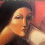 Beautiful large canvas"Over a Vino "by Hayley Brown Image 2