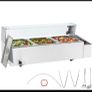 3-Pan Commercial Food Warmer,3 x 8QT Electric Steam Table w/Glass Cover,1500W Countertop Stainless Steel Buffet Bain Marie Image 3