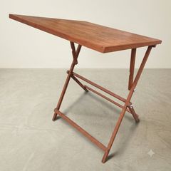 Vintage Wooden Folding Artist's table with Adjustable Tilt