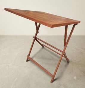 Vintage Wooden Folding Artist's table with Adjustable Tilt