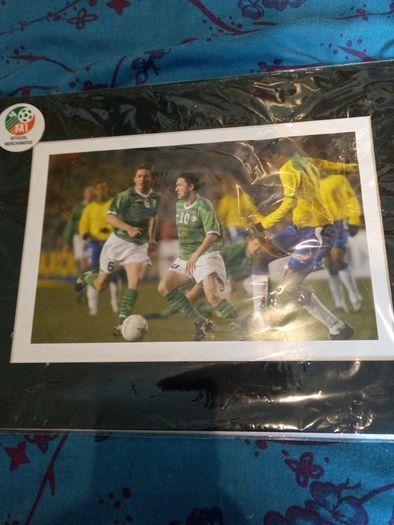 Ireland vs Brazil 2004 Official Picture (new -  still in plastic)