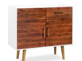 Sideboard Solid Acacia Wood 90x33.5x83 cm