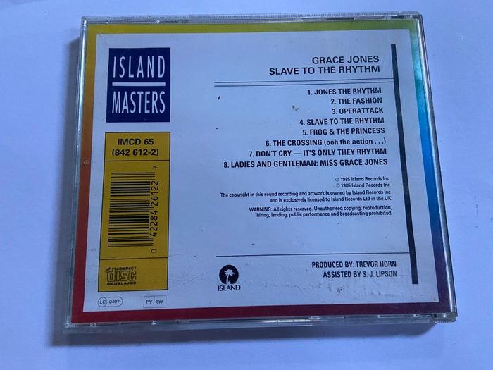 Grace Jones Slave To The Rhythm CD