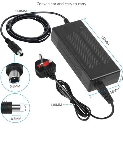 Battery Charger For Electric Scooter Aovo/Pro, Xiaomi MI M365/Pro, Segway Ninebot Scooter 42v 2A BRAND NEW