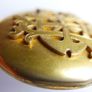 Victorian Gold Plated Photo Locket Picture Jewelry Pendant Image 5
