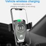 Wireless Auto Clamping 360 Rotate Car Fast Charger Phone Holder Air Vent Mount Image 4