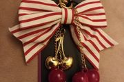 Cherry bag charm/keyring