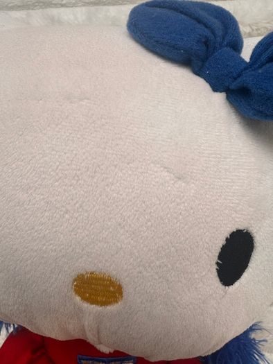 Hello Kitty Cheerleader Plush Soft Sanrio Sega Prize Europe approx. 23 cm. Used Please see photos