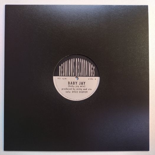 Nicky And Stu - Baby Jay - Reunions Recordings - Hard to find SIDES Banger! Near MINT Condition!