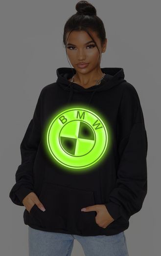 Glow in the dark Bmw Logo hoodie bmw jumper bmw hoodie for bmw driver