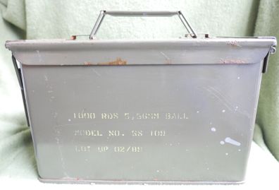 Military Field Gear Ammo Ammunition Chest Box Crate Container Green