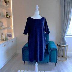 Ladies Navy Dress with Pockets from East Size UK 18 / EU 46