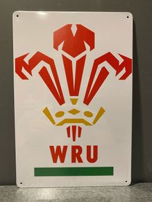 Wales Rugby Tin Metal sign