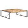 Coffee Table 120x120x40 cm Rough Mango Wood Image 5