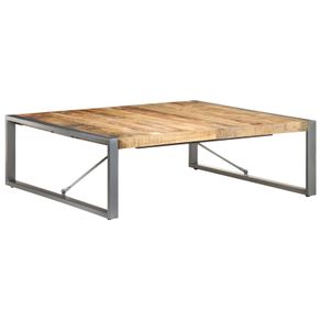 Coffee Table 120x120x40 cm Rough Mango Wood