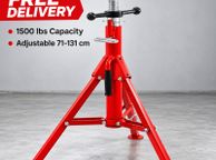 main image for ad Pipe Stand with 4 Ball Transfer V Head 1500 lbs