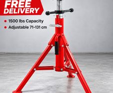 Pipe Stand with 4 Ball Transfer V Head 1500 lbs