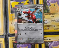 Scizor ! Miscut Error ! Off Centre ! from Obsidian Flames Set ! 2023 ! Error Pokemon Card !