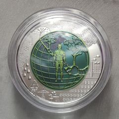 Austria 25 Euro Silver/Niobium (.900) Proof Coin 2018 - Anthropocene - Silver Niobium Series