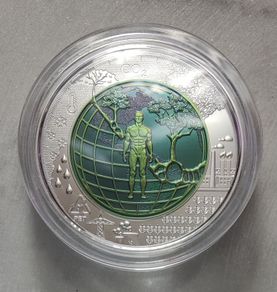 Austria 25 Euro Silver/Niobium (.900) Proof Coin 2018 - Anthropocene - Silver Niobium Series