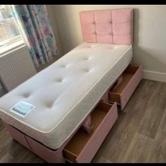 New Stylish Double 4ft, 4ft6, King 5ft And 6ft Superking Sizes Divan Beds Instock. Drawers And Optional Tufted Mattresses Available. Free Delivery