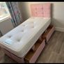 New Stylish single ,Double 4ft, 4ft6, King 5ft And 6ft Superking Sizes Divan Beds Instock. Drawers And Optional Tufted Mattresses Available. Free Delivery Image 4