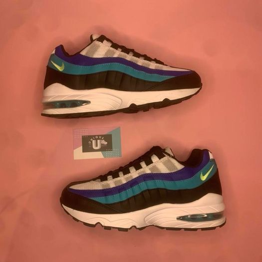 Premium Nike Air Max 95 Grape Purple Teal Black White