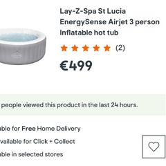 Lazy day spa jacuzzi bran new in box never opened both in bnq so in wanted gift retail price 500 sell for 400