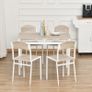 5Pcs Wooden Dining Set Image 5