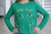 Girls T-shirt: 8-9yrs - Lucky Charm Unicorn