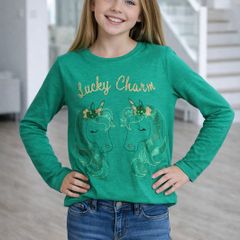 Lucky Charm Slogan T-shirt: 8-10yrs (labelled 10yrs)