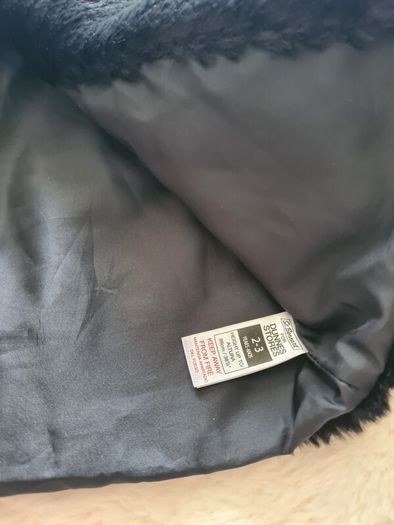 girls black fur jacket