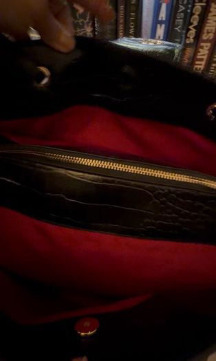 Croc embossed tote bag