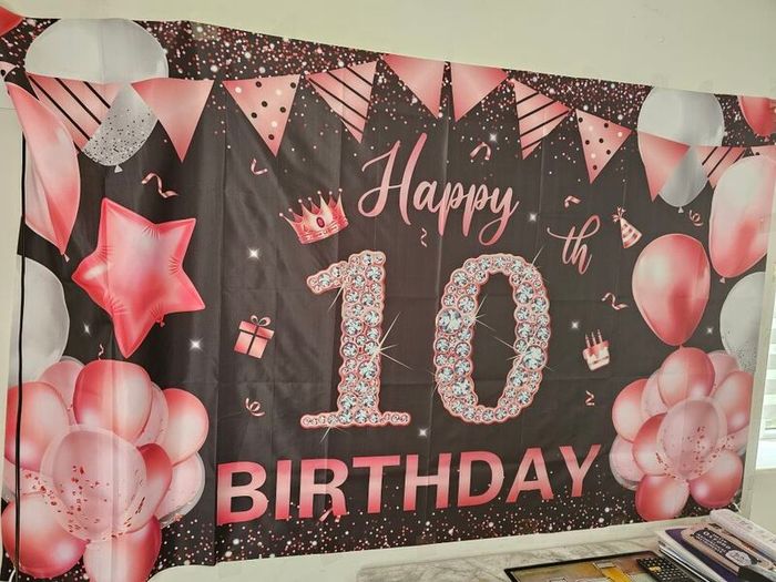 10th Birthday Banner