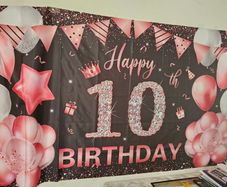 10th Birthday Banner