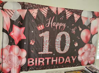 10th Birthday Banner