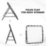 Rebounder Net, Practise Kickback Goal, for Teens, Adults Training - Black Image 4